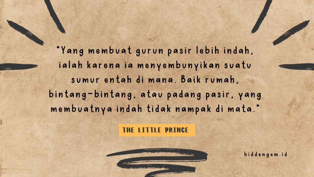 Kutipan buku The Little Prince