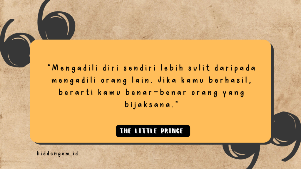 Kutipan buku The Little Prince