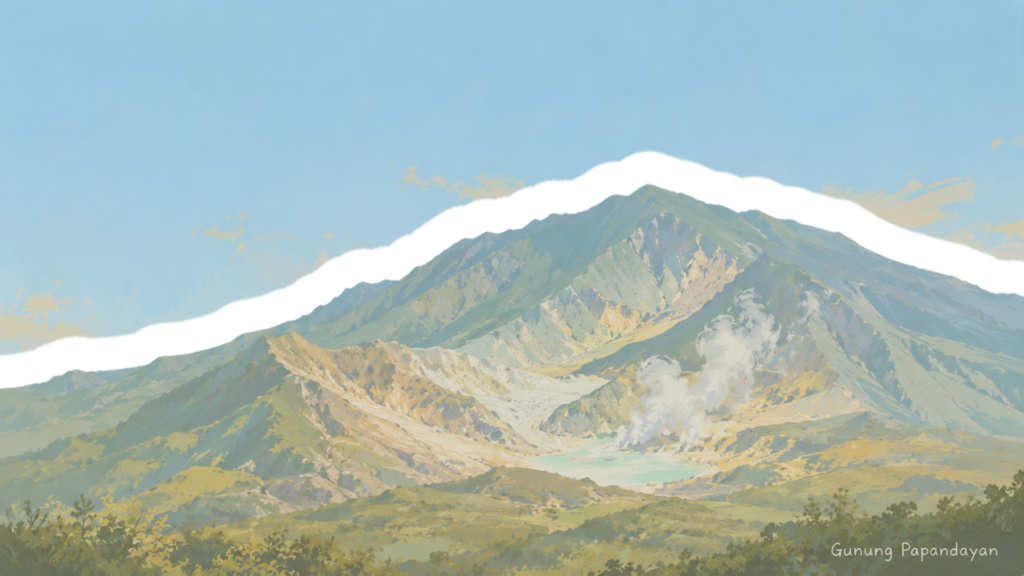 Ilustrasi Gunung Papandayan