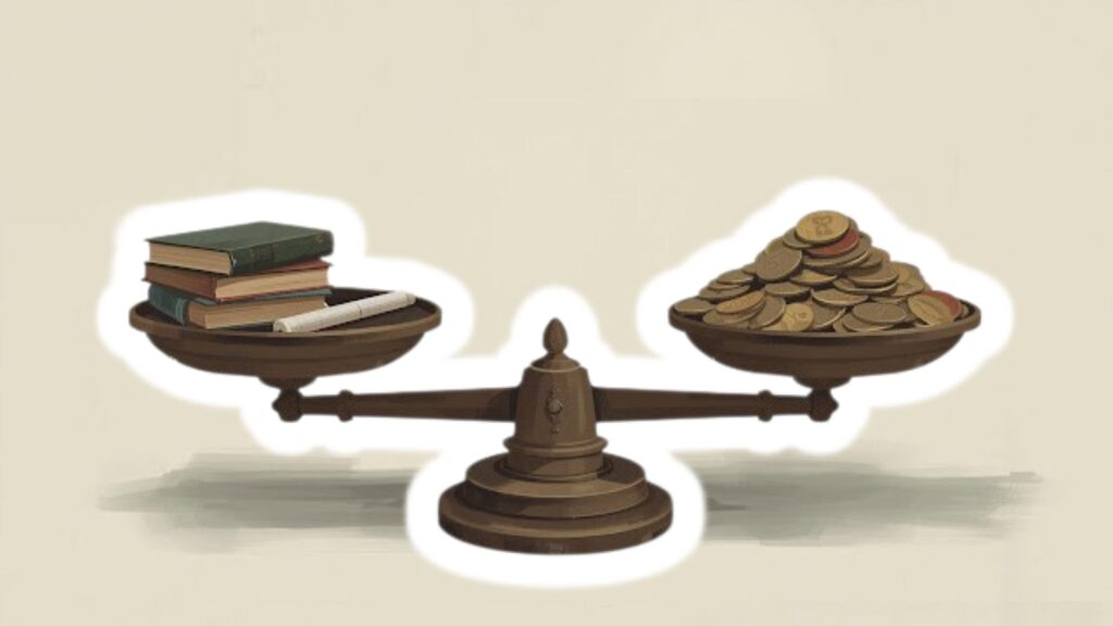Ilustrasi gambar pentingnya pertimbangan mengenai gaji guru Indonesia ditujukan untuk menciptakan keseimbangan kesejahteraan guru.