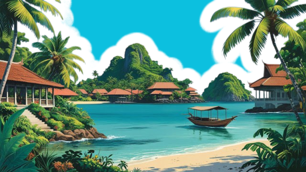 Ilustrasi Pulau Jeju Banda Neira