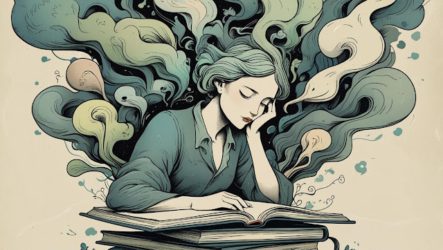 ilustrasi buku The Book of Overthinking karya gwendoline smith