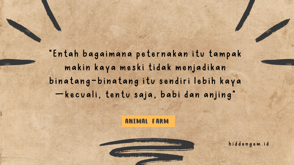 Kutipan buku Animal Farm